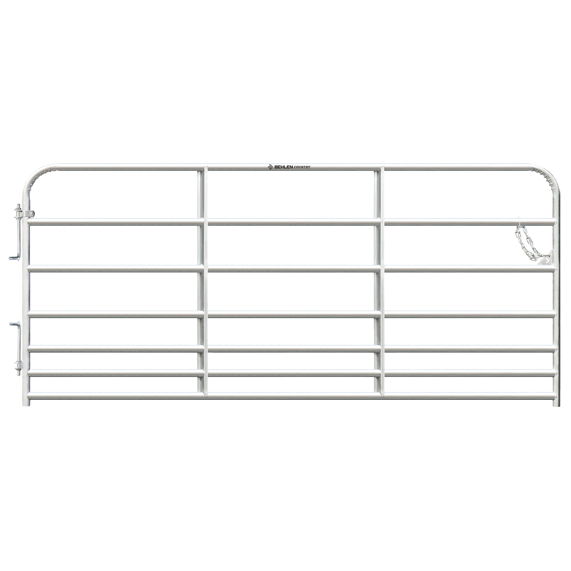 Behlen Country Pasture Pro 7-Bar Gate — 10ft., Galvanized, Model# 40175108